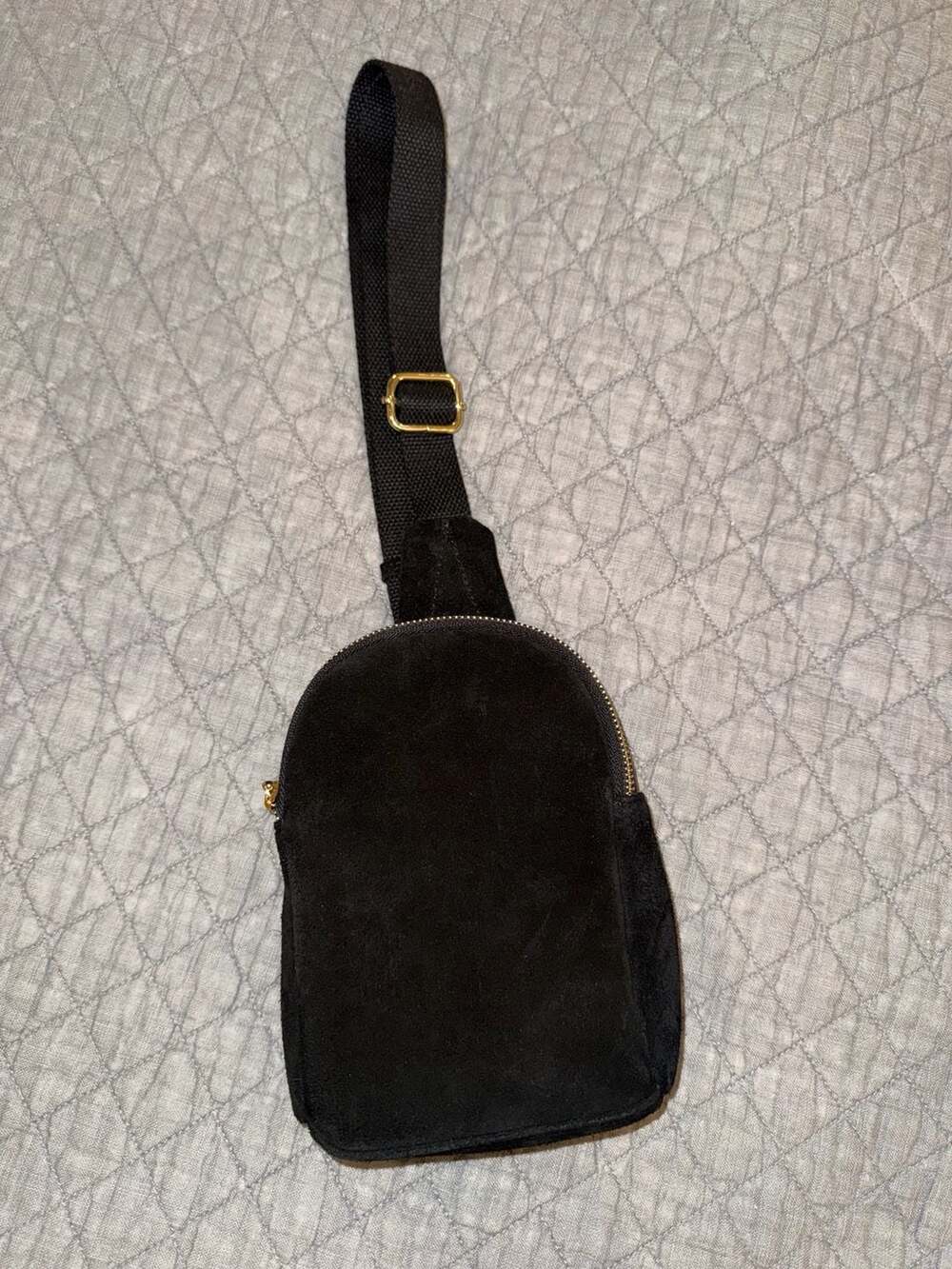 Altar’d State Sling Bag New Black Velvet